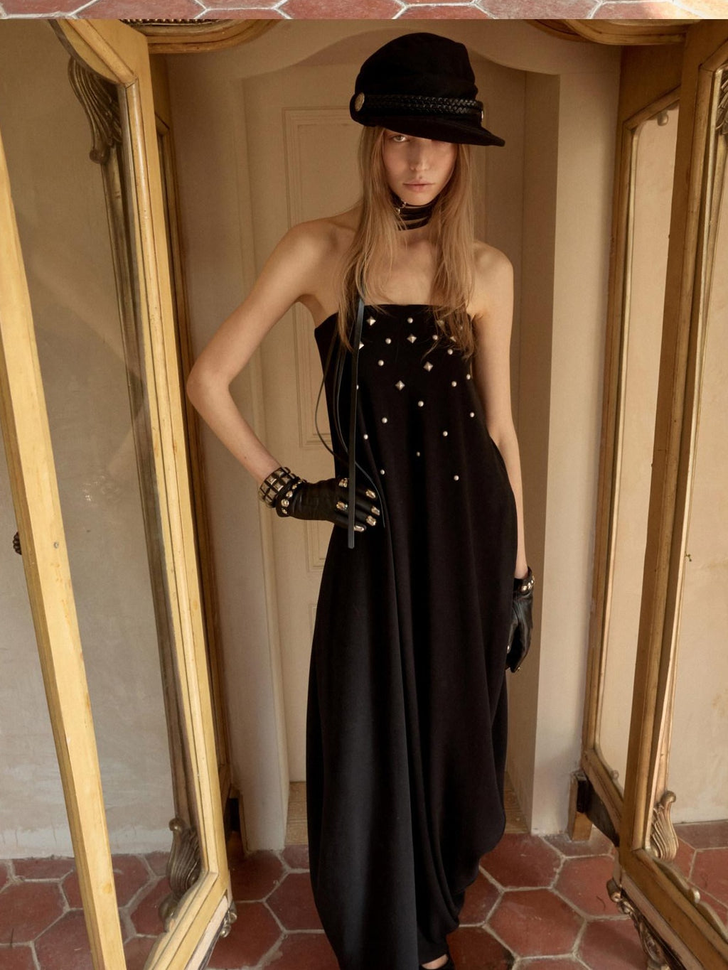 1JINN STUDIO Viscose Blend Vintage Sleeveless Loose Bubble Skirt Casual Maxi Dresses