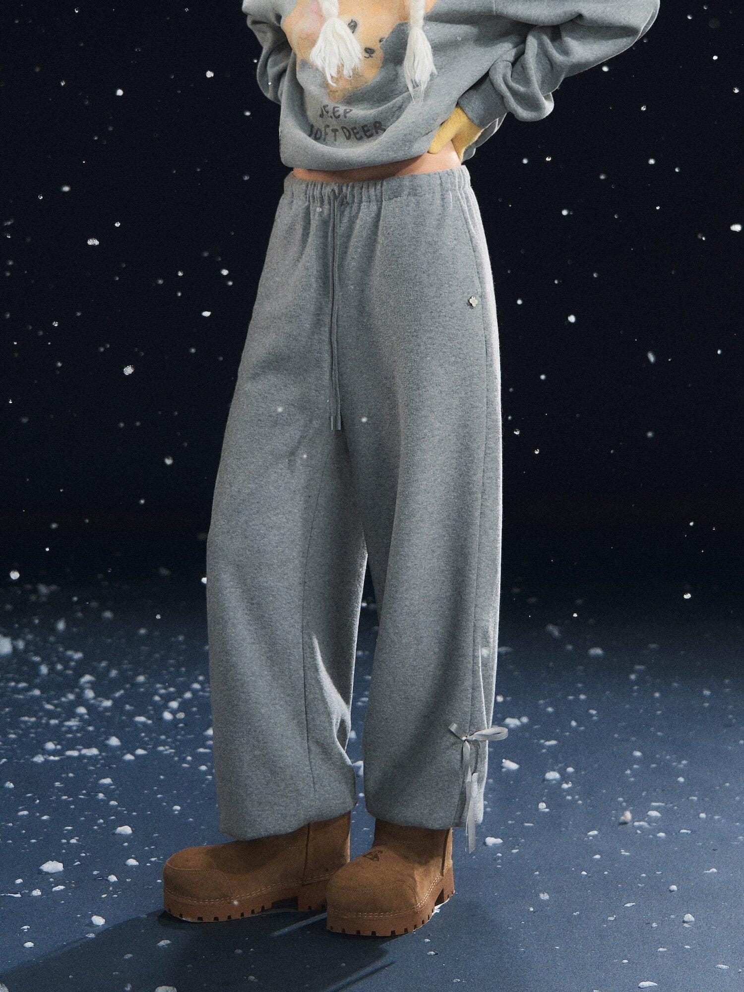 SOMESOWE Original Relaxed Tapered Jogger Drawstring Pockets Natural Waist Sweatpants