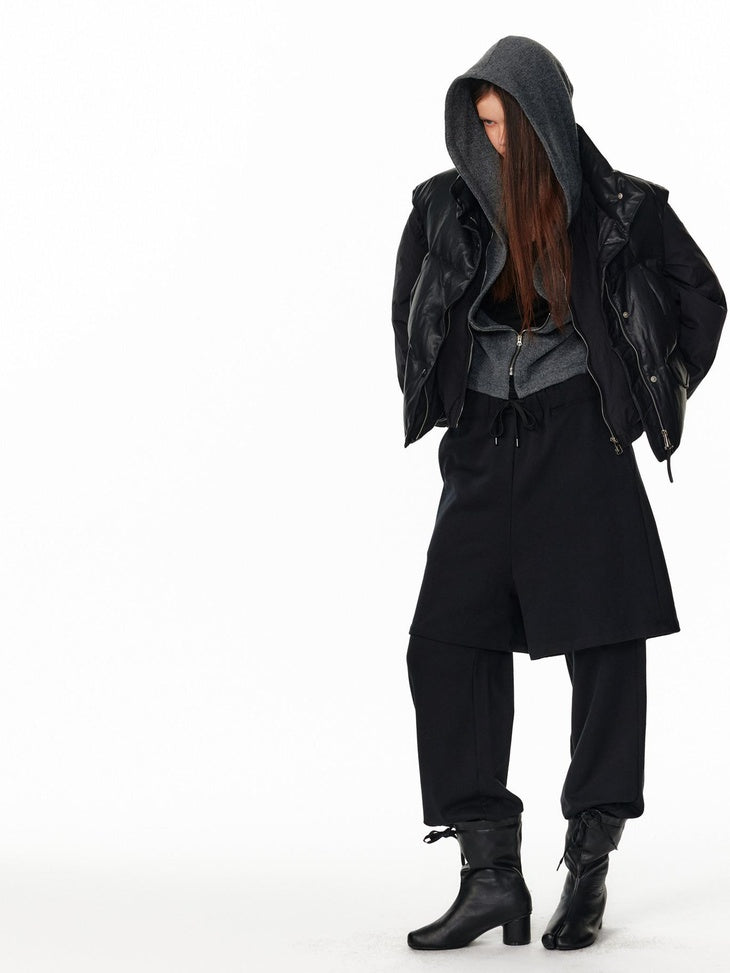 ALINNVSTUDIO 90% White Duck Down Warmth Straight Fit Stand Collar Women Commuter Down Jackets
