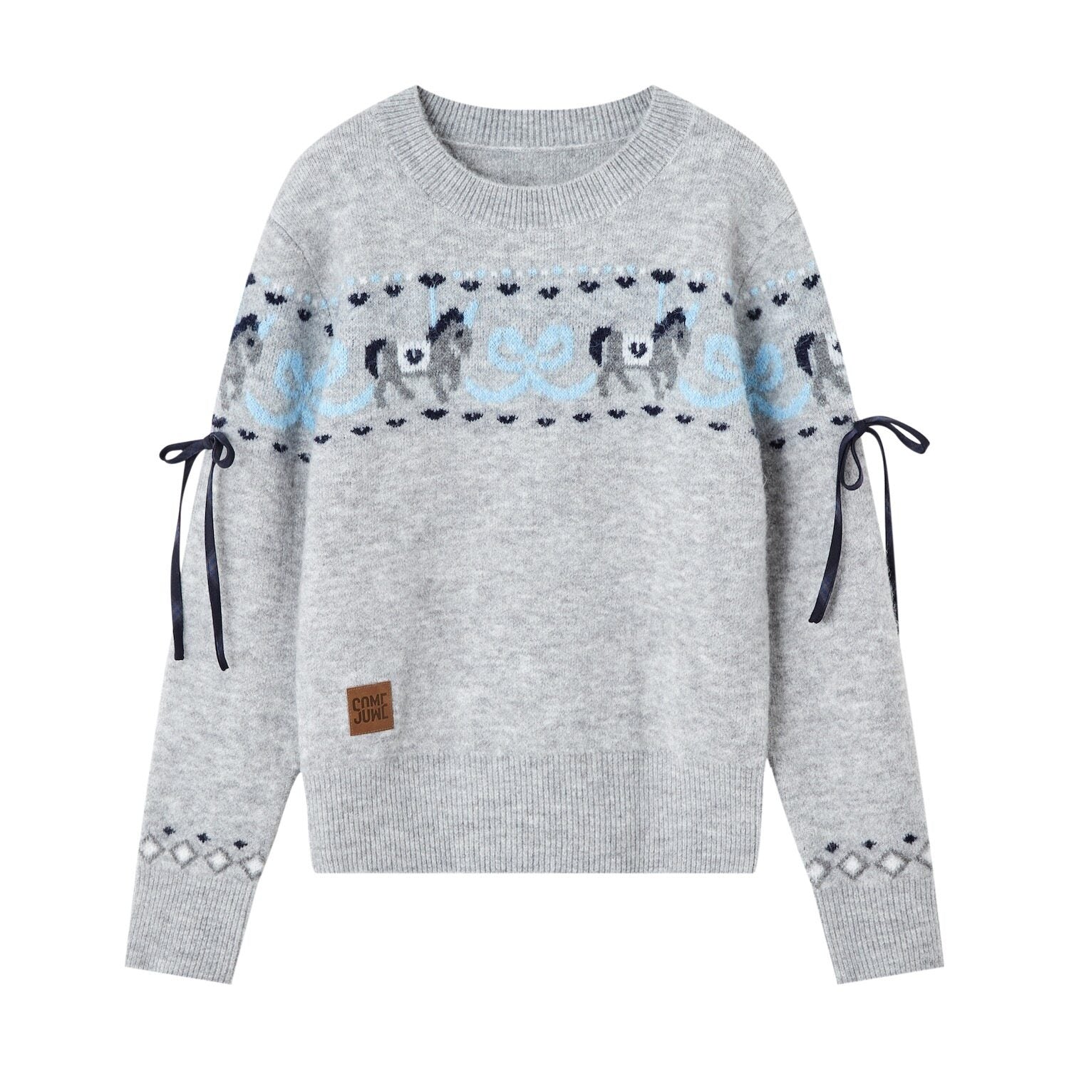 SOMESOWE_Cozy_Acrylic_Blend_Animal_Colorblock_Casual_Regular_Women_Crewneck_Sweaters_MISSTT