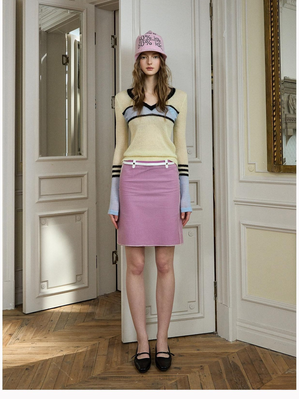 DeleteEx Flattering Rhapsody Purple A Line Mid Waist Standard Women Casual Mini Skirts