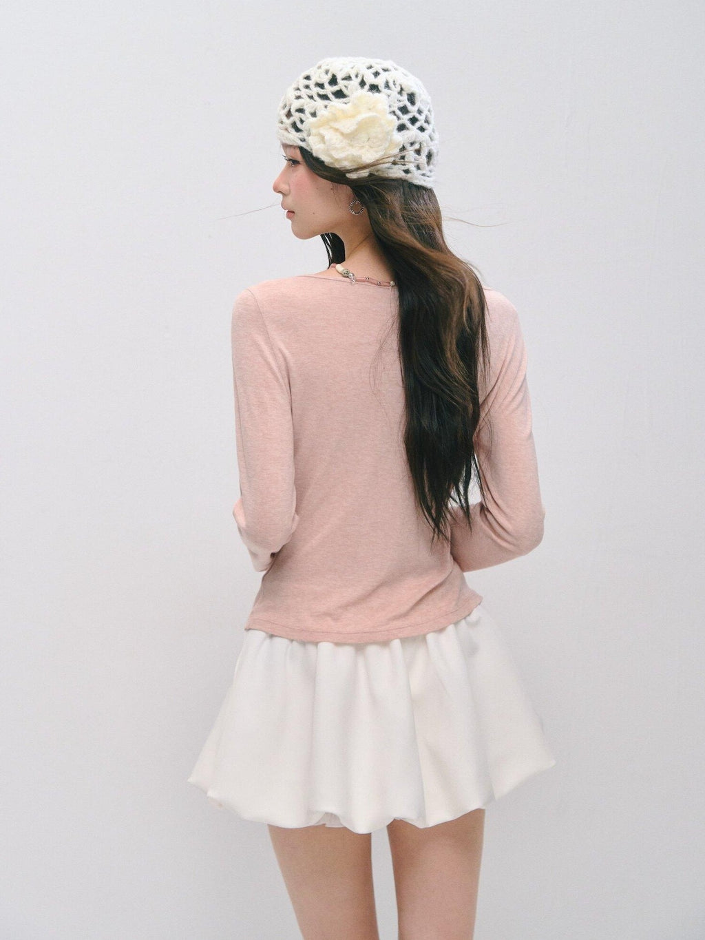 SOMESOWE Creative Print Loose Cotton Pullover Round Neck Women Long Sleeve T-Shirts