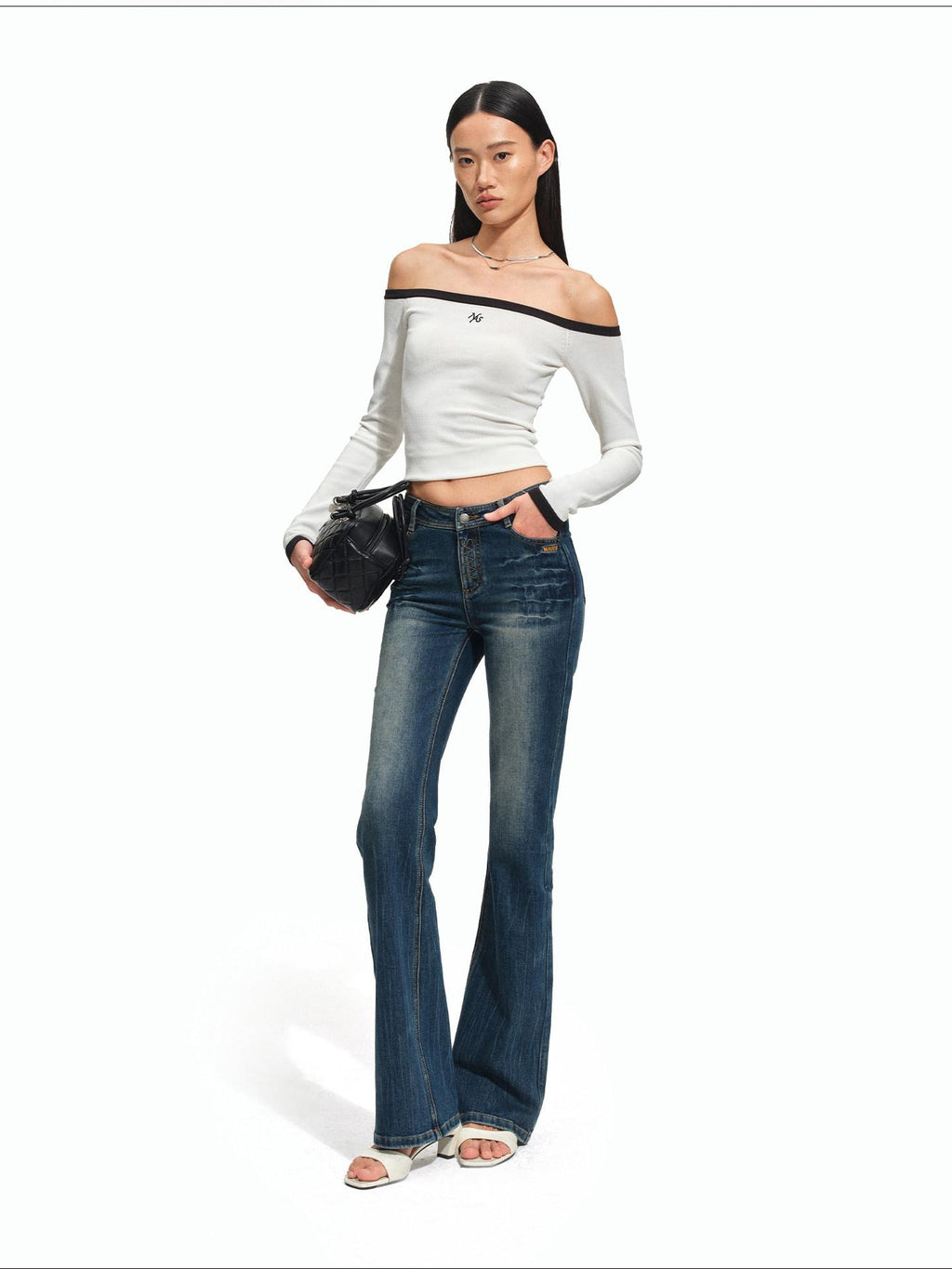 NAWSNOTAWEAR Soft Breathable Casual Slim Colorblock Boat Neck Women Long Sleeve T-Shirts
