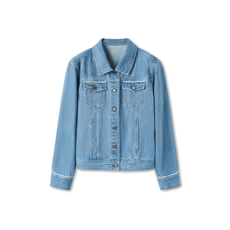 NAWSNOTAWEAR_Durable_100%_Cotton_Vintage_Straight_Denim_Lapel_Button_Women_Top_&_Skirt_Sets_MISSTT