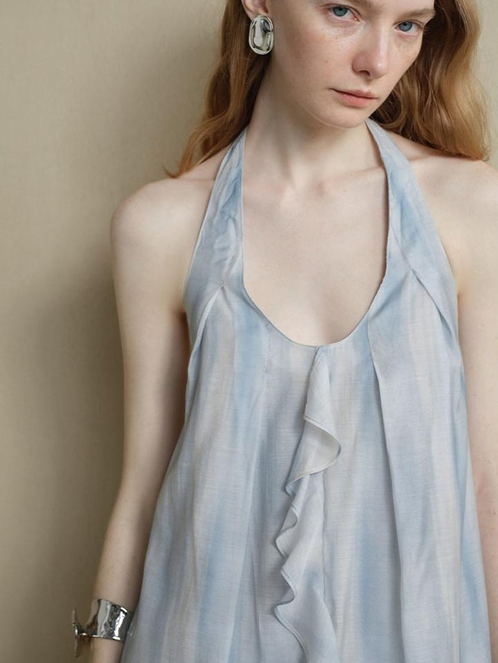 someonesometimes Breathable Light Commuter Loose Ruffle Strappy Women Viscose Nylon Camisoles