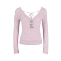 DeleteEx_Sweet_Princess_Short_Round_Neck_Button_Front_Lightweight_Acrylic_Knit_Cardigans_MISSTT