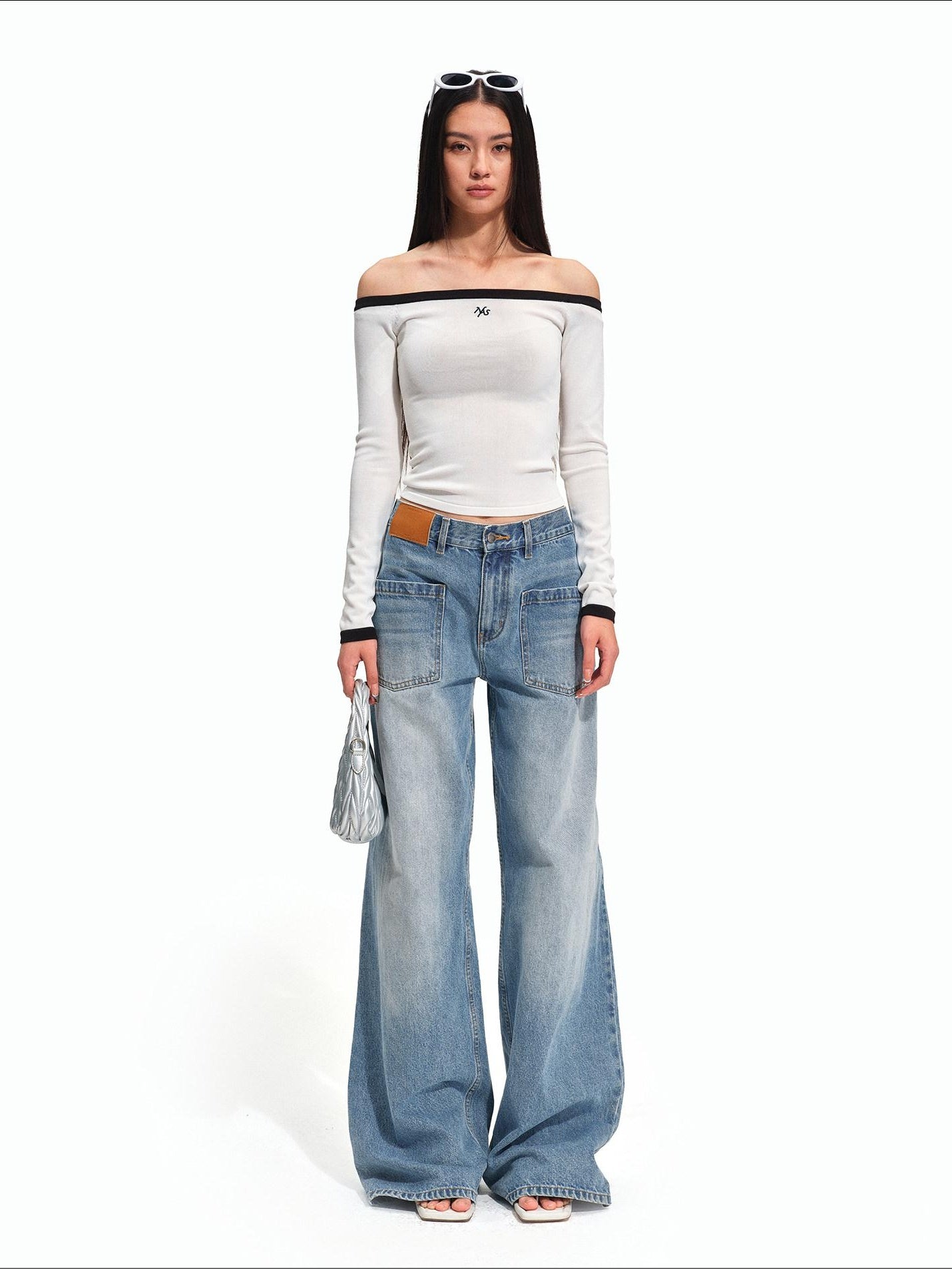 NAWSNOTAWEAR Soft Breathable Casual Slim Colorblock Boat Neck Women Long Sleeve T-Shirts