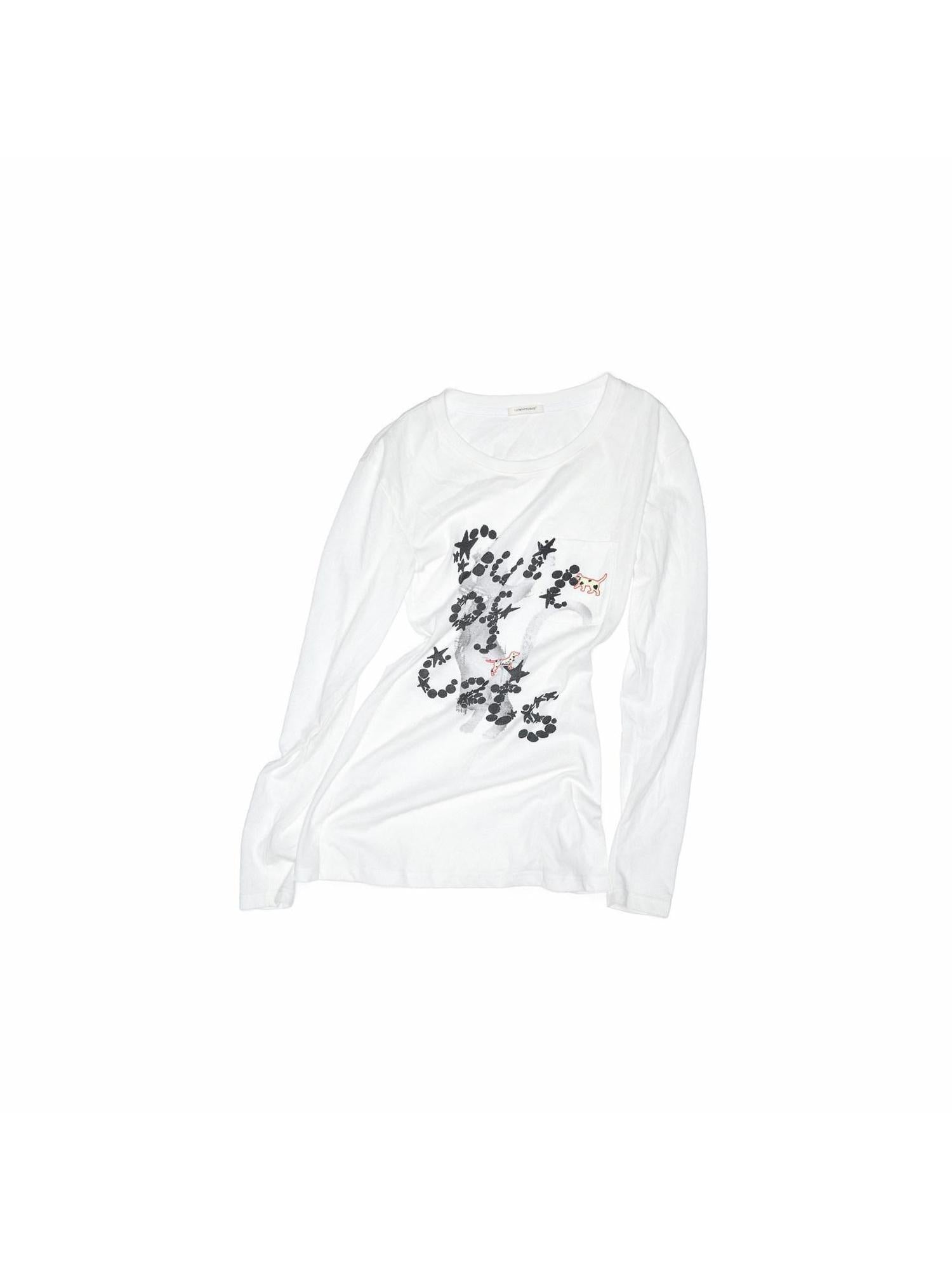 1JINN STUDIO Sweat Wicking Slim Cross Print Women Cotton Blend Long Sleeve T-Shirts