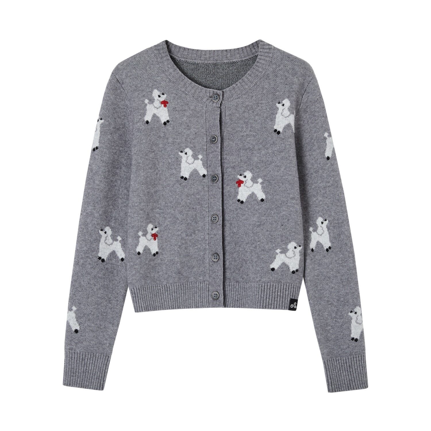 SOMESOWE_Soft_Acrylic_Blend_Animal_Print_Buttoned_Crewneck_Casual_Women_Grey_Cardigans_MISSTT
