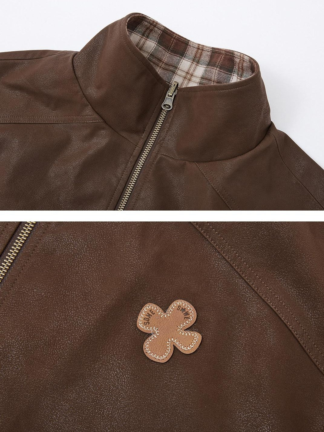 SOMESOWE Versatile Casual Regular Fit Brown Youth S M L Outerwear Jackets