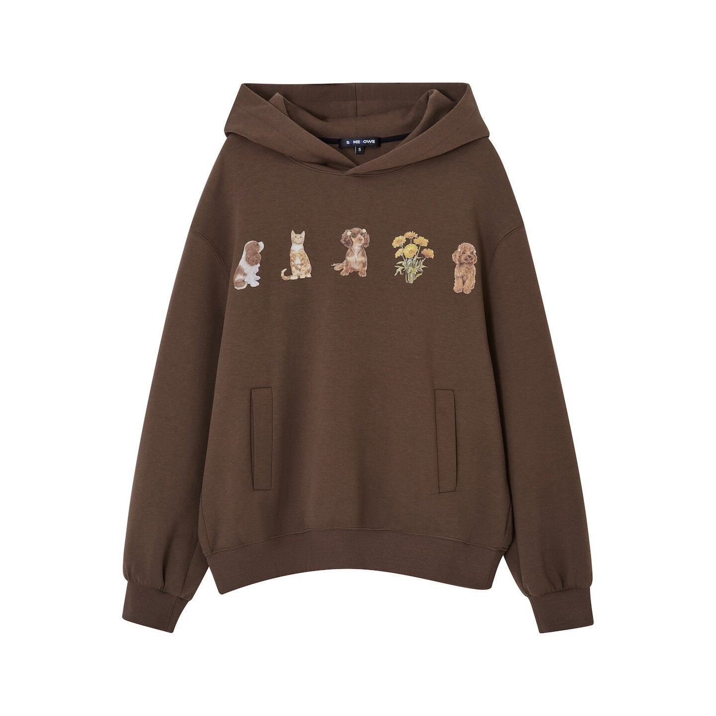 SOMESOWE_Cartoon_Anime_Oversized_Hooded_Longsleeve_Casual_Grey_Brown_Hoodie_MISSTT