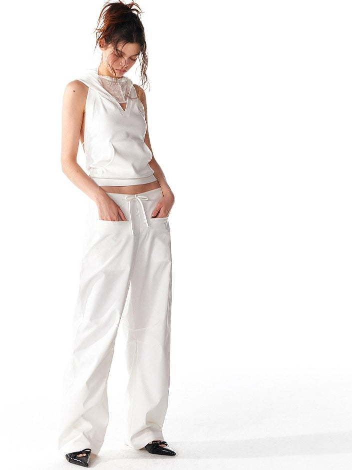 ALINNVSTUDIO Soft Stretch Cotton Slim Fit Halter Patchwork Original Design Women Tank Tops