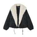 SOMESOWE_90_Percent_Duck_Down_Short_V-neck_White_Fur_Collar_Women_Down_Jackets_MISSTT