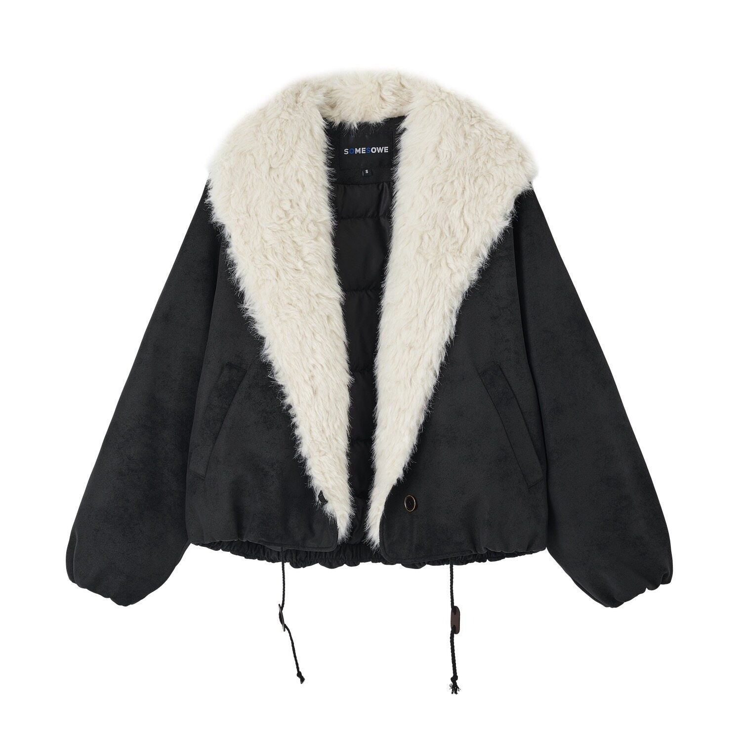 SOMESOWE_90_Percent_Duck_Down_Short_V-neck_White_Fur_Collar_Women_Down_Jackets_MISSTT