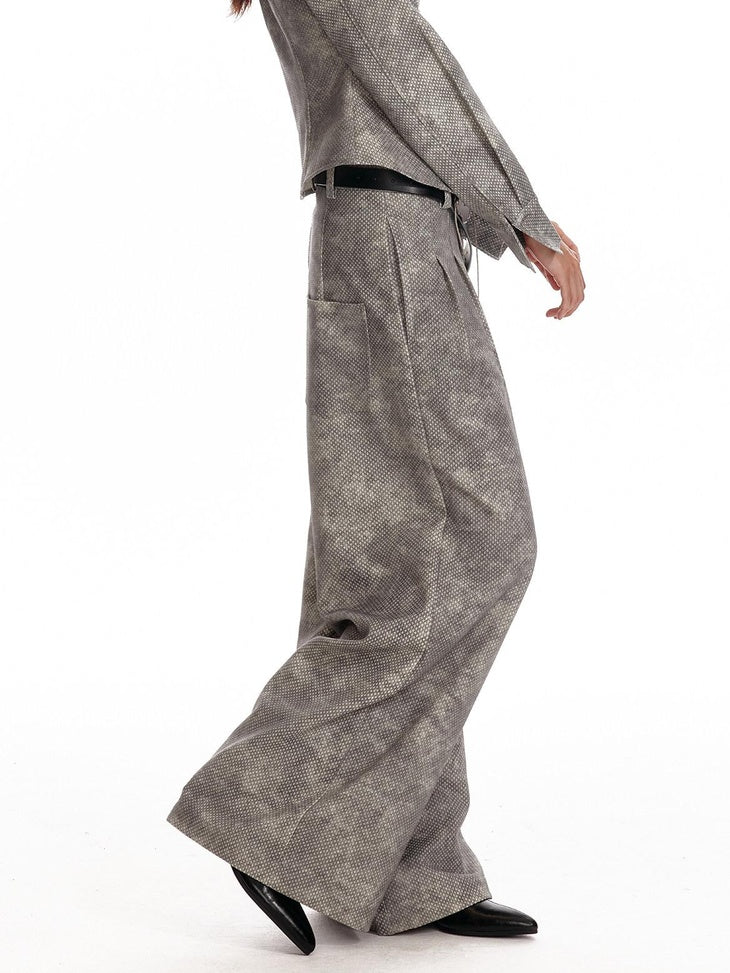 ALINNVSTUDIO Button Down Collar Long Sleeve Tailored Long Pants Youth Top & Pants Sets