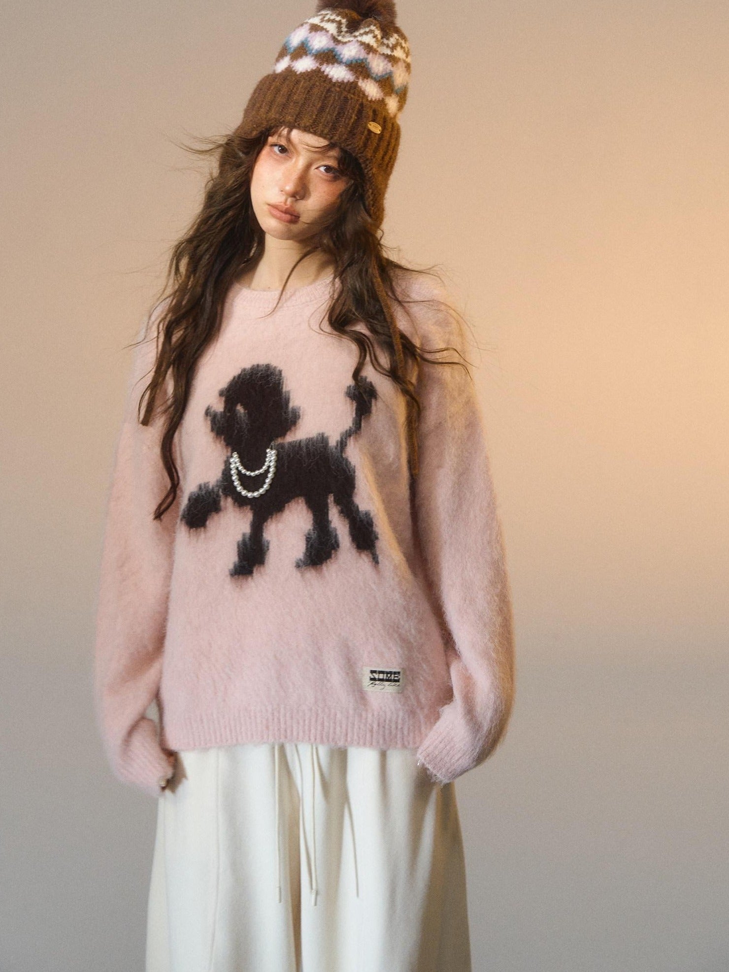 SOMESOWE Casual Two Piece Look Contrast Trim Tie Front Cardigan Women Sweaters