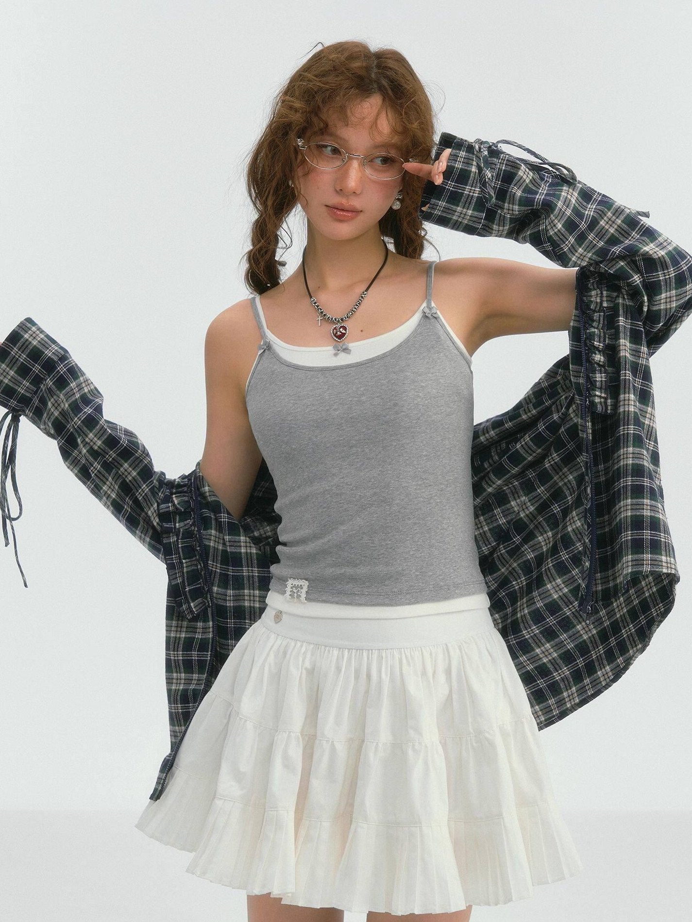 SOMESOWE Lined Pockets A Line Mid Waist Ol Commuter Casual Women Polyester Mini Skirts