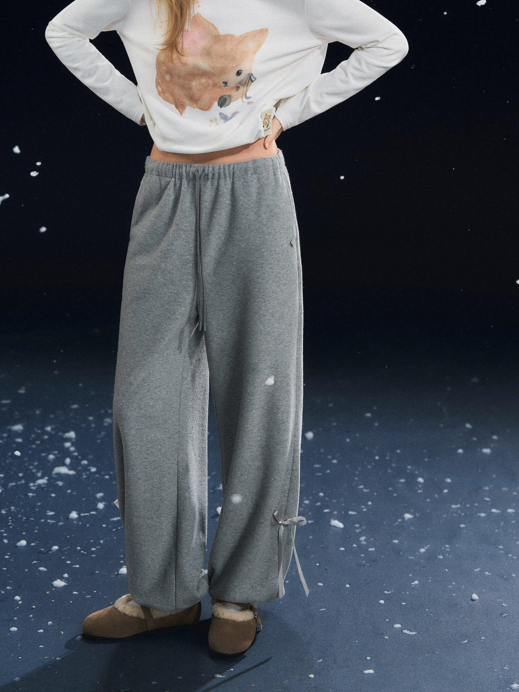 SOMESOWE Original Relaxed Tapered Jogger Drawstring Pockets Natural Waist Sweatpants
