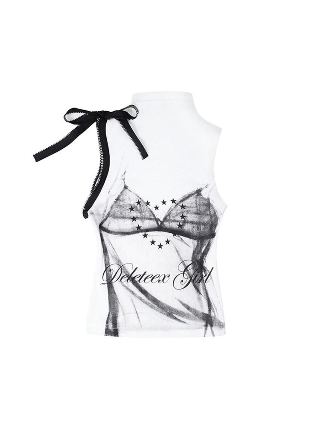 DeleteEx Original Slim Fit Halter Neck Women Cotton Stretch No Padding White Tank Tops