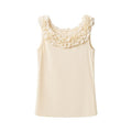 someonesometimes_3D_Embellished_Lettuce_Edge_Slim_Work_Strappy_Cotton_Viscose_Yellow_Tank_Tops_MISSTT