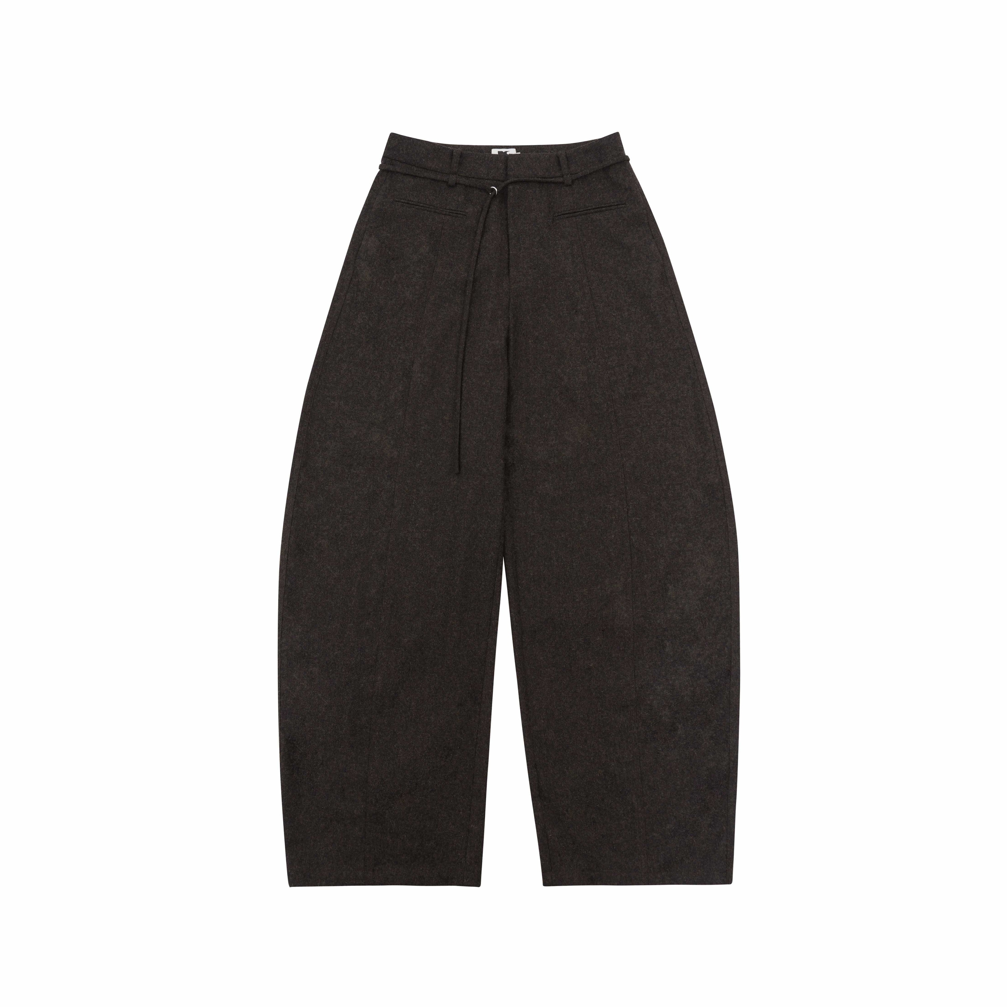 someonesometimes_Cozy_High_Waist_Casual_Wool_Blend_Women_Dark_Moss_Brown_Wide_Leg_Pants_MISSTT
