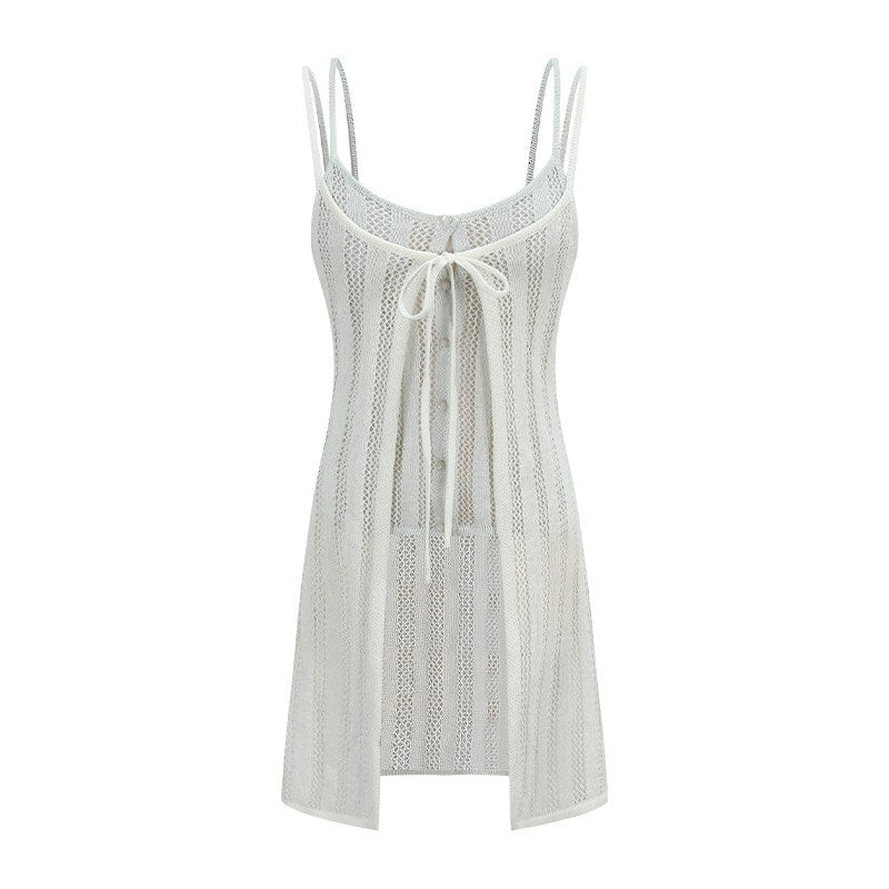 someonesometimes_Cutout_Mesh_Layered_Look_Original_Slim_Fit_Strappy_Solid_Cotton_Blend_Camisoles_MISSTT