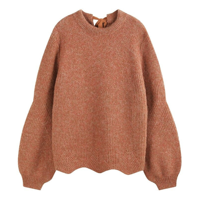 someonesometimes_Eco_Recycled_Fiber_Office_Round_Neck_Pullover_Womens_Knit_Sweaters_MISSTT
