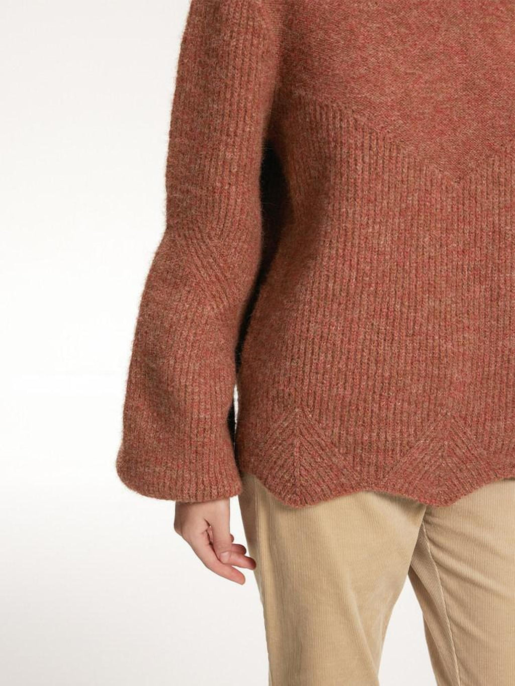 someonesometimes Eco Recycled Fiber Office Round Neck Pullover Womens Knit Sweaters