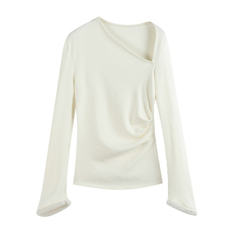 someonesometimes_Elegant_Office_Pullover_Regular_Women_Solid_Cream_Charcoal_Knitwear_Sweaters_MISSTT