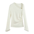 someonesometimes_Elegant_Office_Pullover_Regular_Women_Solid_Cream_Charcoal_Knitwear_Sweaters_MISSTT