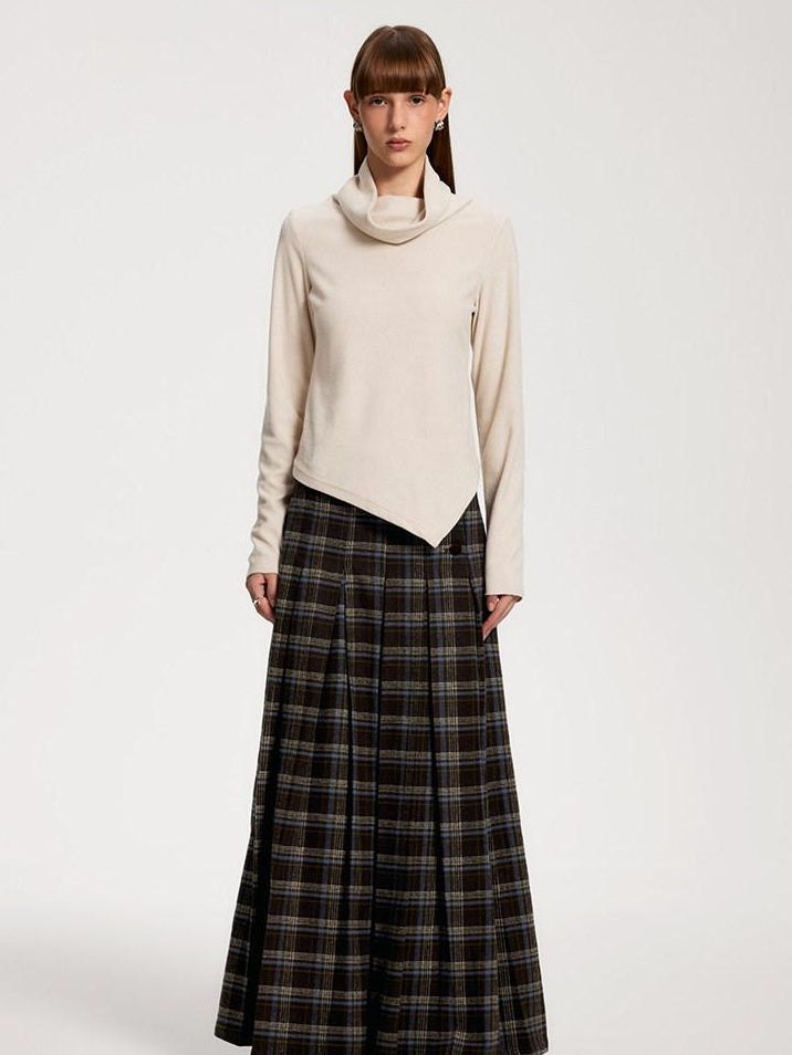 someonesometimes Elegant Slim Double Collar Long Sleeve Women Knit Polyester Sweaters