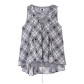 someonesometimes_Flattering_Commuter_Slim_Tie_Strap_Plaid_Vest_And_Skirt_Women_Top_&_Skirt_Sets_MISSTT