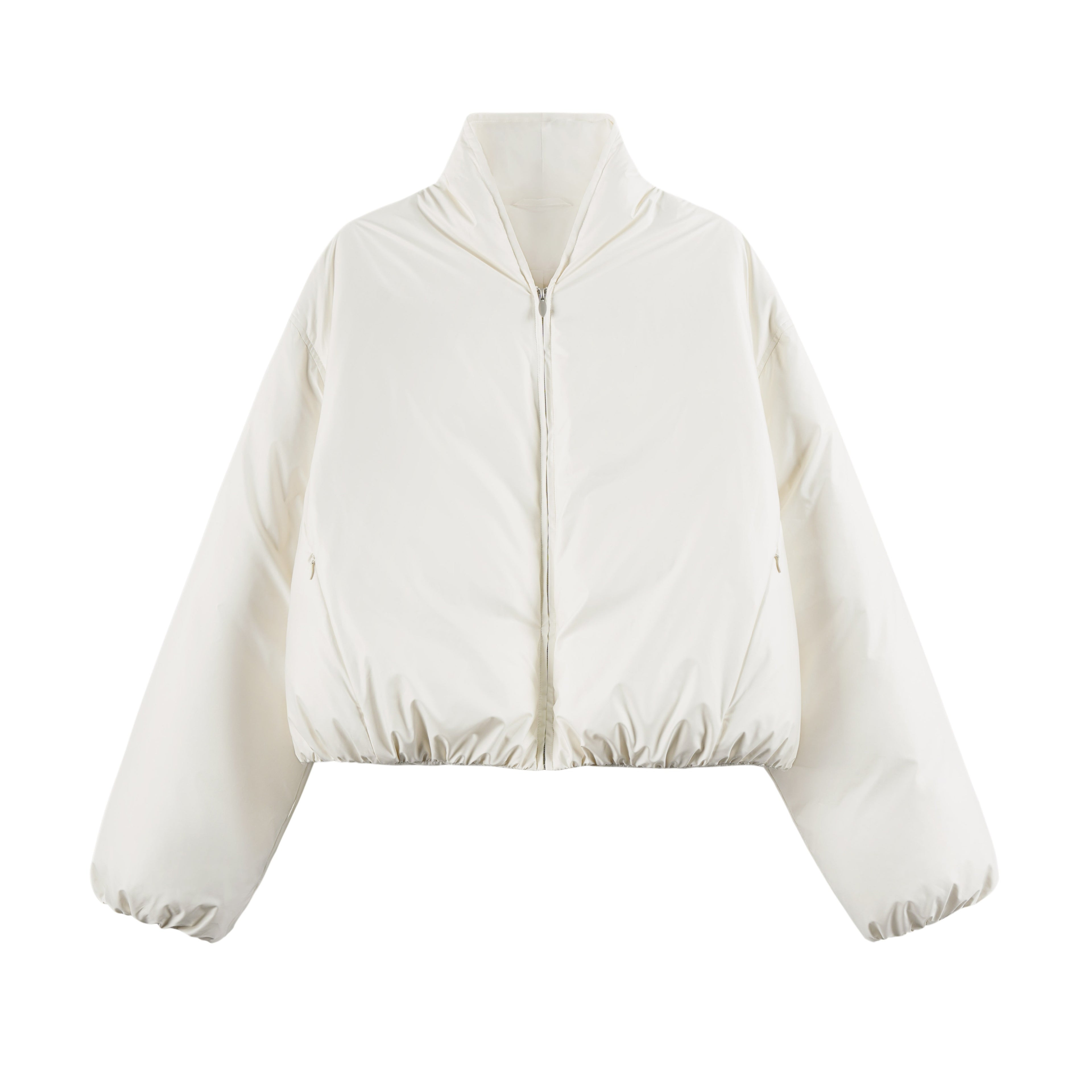 someonesometimes_High_Fill_90_Percent_White_Duck_Down_Slim_V-neck_Commuter_Puffer_Jackets_MISSTT
