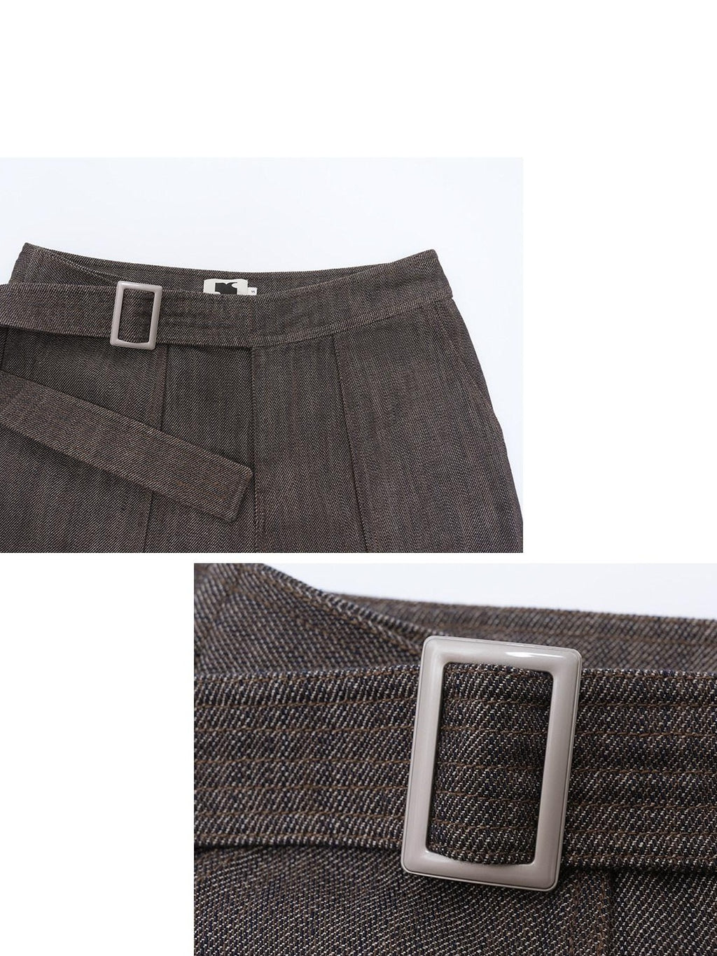 someonesometimes High Waist Cotton Linen Blend Casual Dove Gray Women Straight Leg Jeans