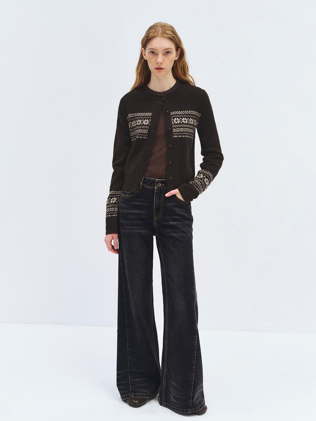 someonesometimes High Waist Washed Vintage Slim Fit Button Fly Women Ink Gray Straight Pants