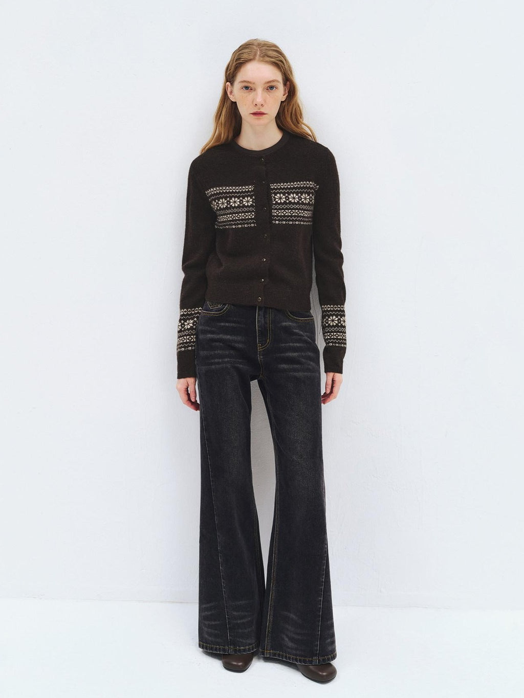 someonesometimes High Waist Washed Vintage Slim Fit Button Fly Women Ink Gray Straight Pants