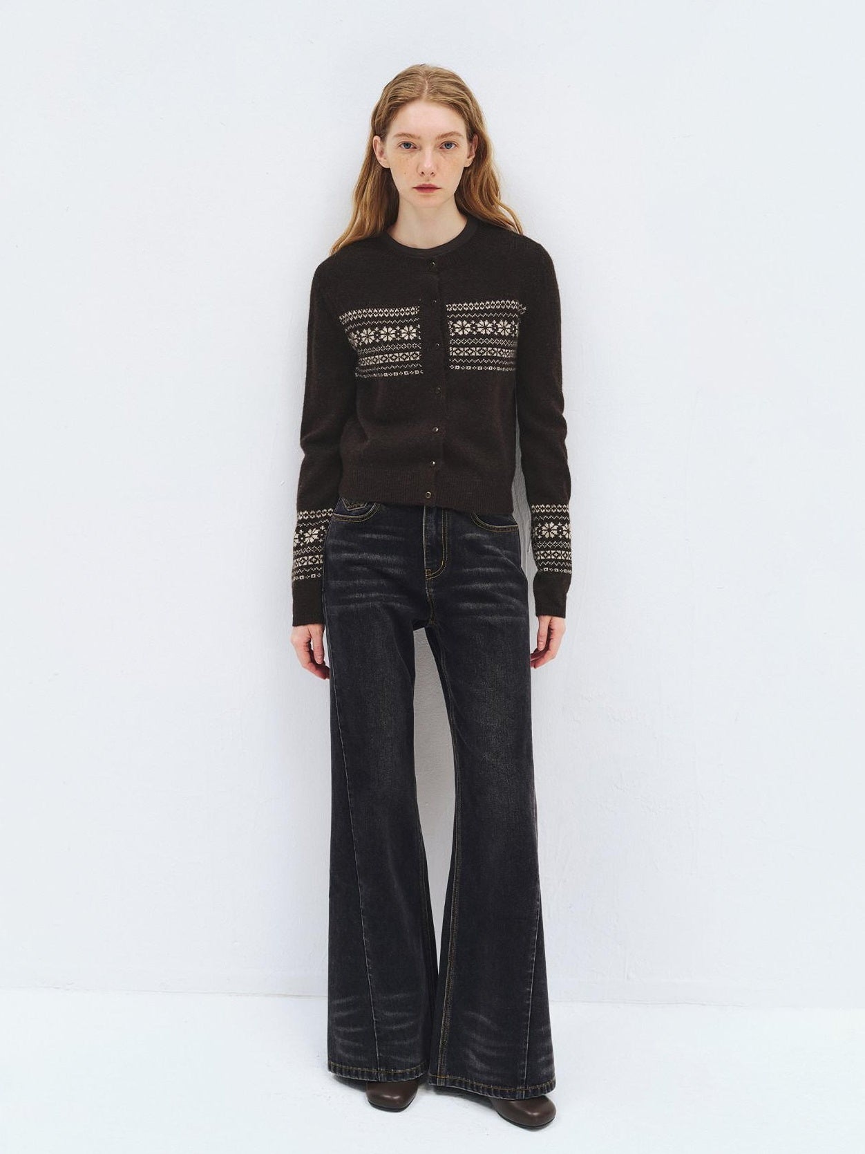 someonesometimes High Waist Washed Vintage Slim Fit Button Fly Women Ink Gray Straight Pants
