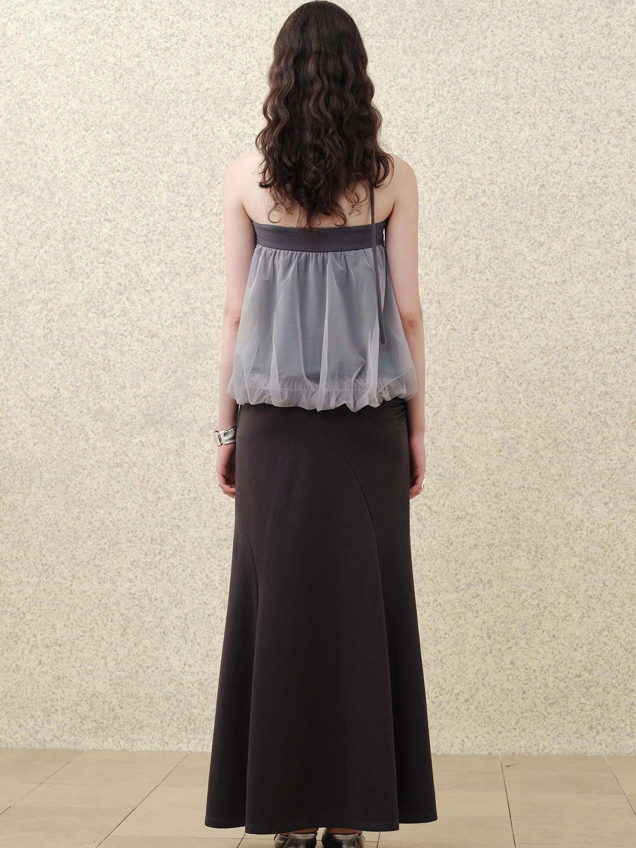 someonesometimes Lightweight Loose Fit Patchwork Pullover Women Polyester Tube Tops