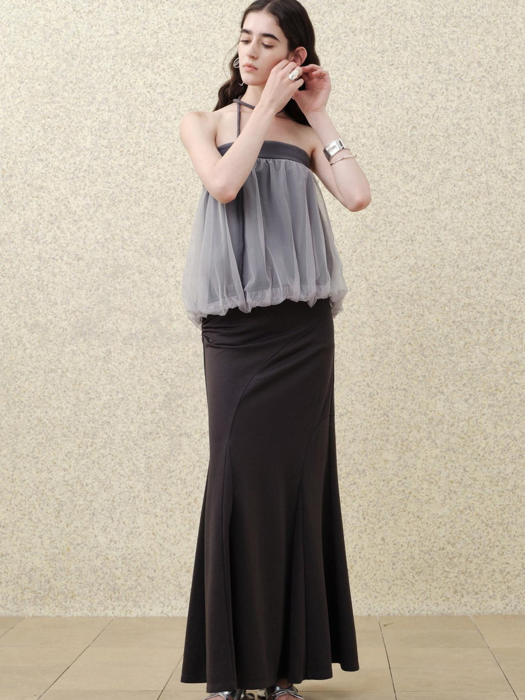 someonesometimes Lightweight Loose Fit Patchwork Pullover Women Polyester Tube Tops
