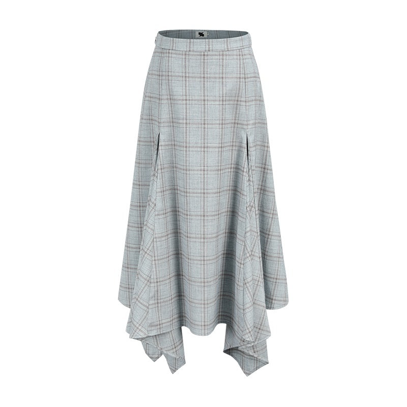 someonesometimes_Lightweight_Polyester_Two_Piece_Plaid_Short_Sleeve_Pullover_Top_&_Skirt_Sets_MISSTT