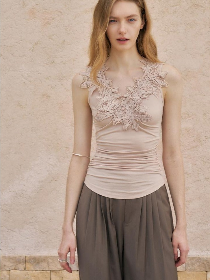 someonesometimes Lightweight Rayon Blend Slim Strappy Original Women Blush Pink Tank Tops