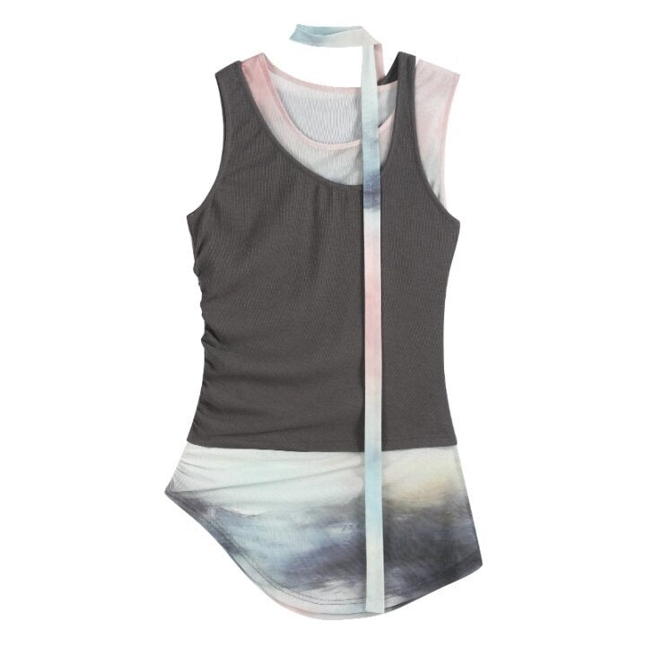 someonesometimes_Mesh_Detail_Original_Slim_Fit_Viscose_Cotton_Blend_Camisole_Ash_Gray_Tank_Tops_MISSTT