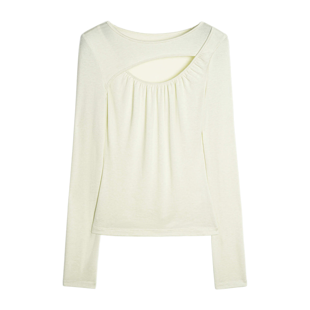 someonesometimes_Openwork_Slim_Fit_Round_Neck_Lyocell_Wool_Blend_Sage_Green_Long_Sleeve_T-Shirts_MISSTT