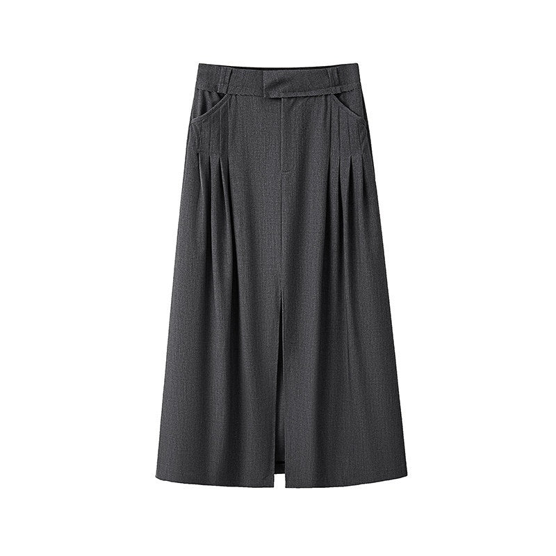 someonesometimes_Pleated_High_Slit_Mid_Waist_Office_A_Line_Women_Polyester_Rayon_Maxi_Skirts_MISSTT