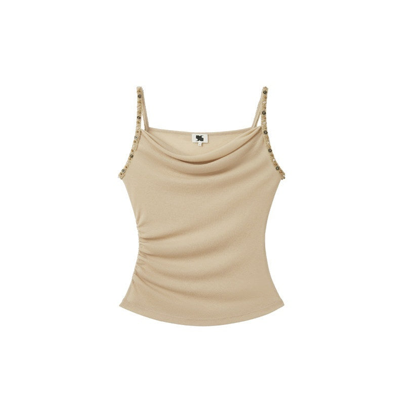someonesometimes_Pleated_Zipper_Slim_Fit_Chic_Minimalist_Women_Recycled_Fabric_Camisoles_MISSTT
