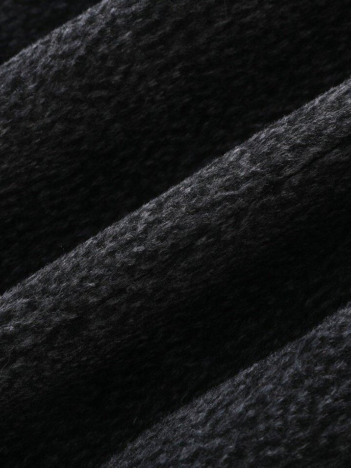someonesometimes Premium 70 Wool Blend Long Single Breasted Commuter Women Charcoal Wool Coats