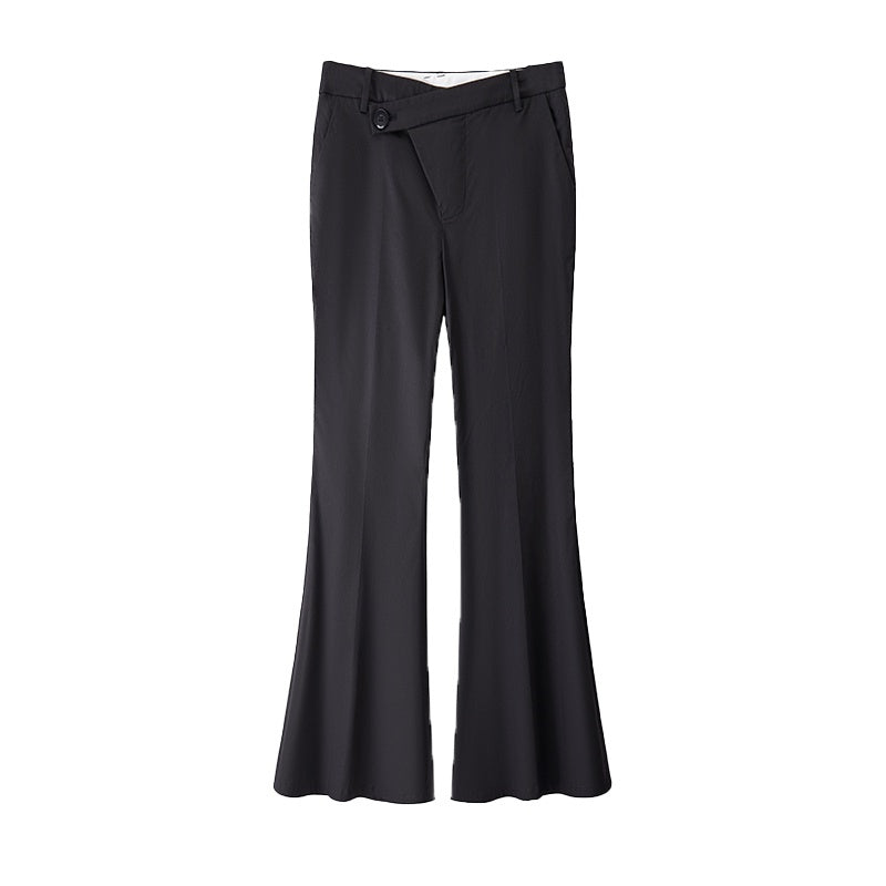 someonesometimes_Recycled_Stretch_Office_Low_Waist_Subtle_Flare_Women_Black_Flared_Pants_MISSTT