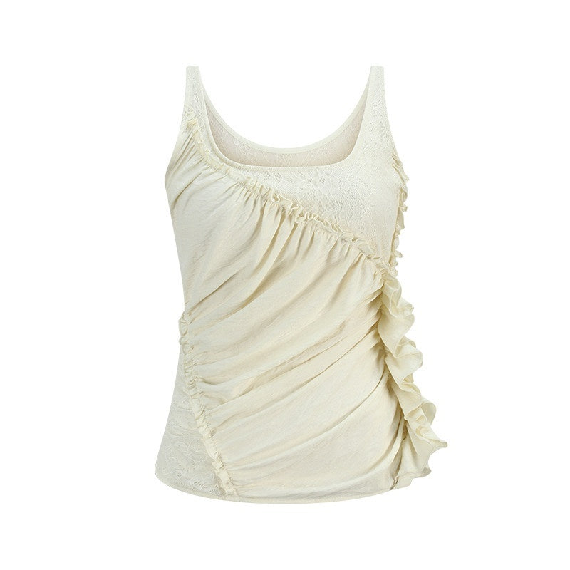 someonesometimes_Ruffled_Lettuce_Edge_Slim_Fit_Original_Design_Viscose_Blend_Cream_Tank_Tops_MISSTT