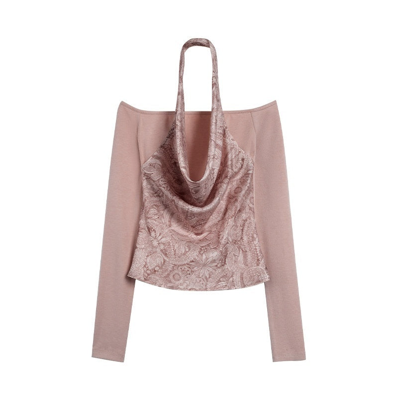 someonesometimes_Silk_Wool_Blend_Slim_Fit_Patchwork_Knit_Women_Printed_Halter_Crop_Tops_MISSTT