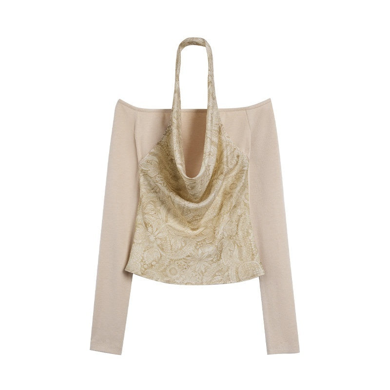 someonesometimes_Silk_Wool_Blend_Slim_Fit_Patchwork_Knit_Women_Printed_Halter_Crop_Tops_MISSTT